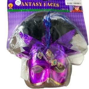 Mardi Gras metallic‎ fancy mask cosplay new Halloween costume avante garde